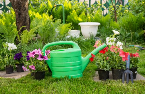 Outdoor garden scene showing professional care and service review